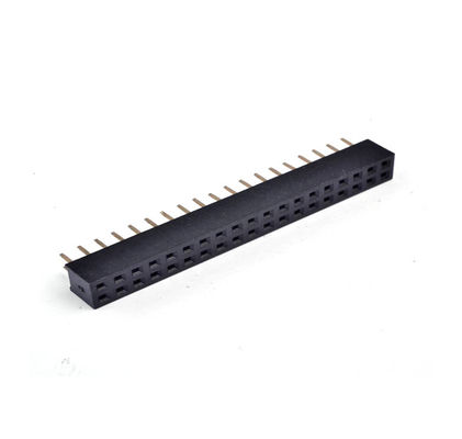 Dual 2*19 Pin Female Pin Header Connector 2.54mm DIP  PBT / PA6T / PA9T / LCP