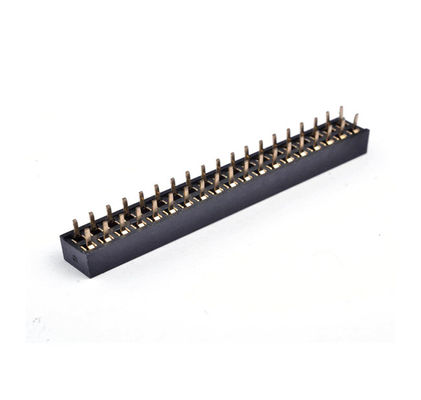 Dual 2*19 Pin Female Pin Header Connector 2.54mm DIP  PBT / PA6T / PA9T / LCP