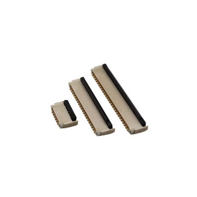FPC/FFC 커넥터 0.5MM 피치 앞 삽입 후방 잠금 부드러운 라인 소켓 높이 1.0MM 4/12/30/50P