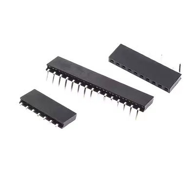단일 행 2.0 구부러진 여성 헤더 90도 수평 2mm 전자 보드에서 보드 메자닌 커넥터 1*2P3P4P5P6P8P10P 핀