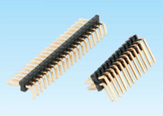 고분고분한 복각 90° 유형 전기 케이블 연결관 1.27mm 피치 ISO9001