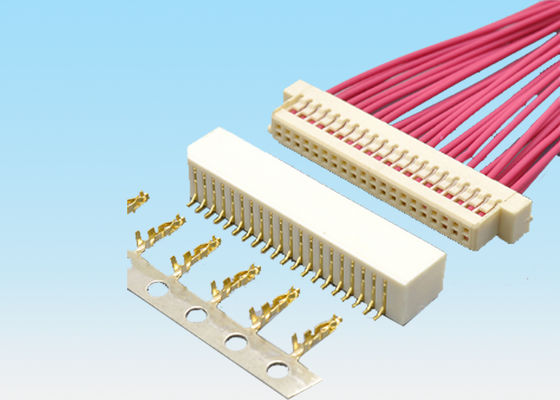 JST 1.0 두 배 줄 연결관 1.0mm 피치 2 - 25를 난입하는 얇은 Pcb 철사 Pin