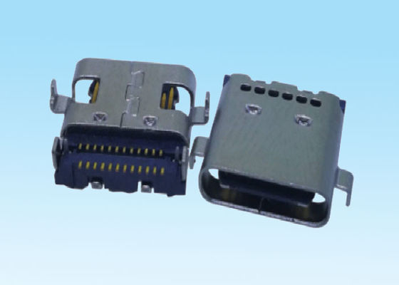 고속 USB 위탁 케이블을 위한 24가지의 Pin USB 유형 C 연결관 5.0V 전압 등급
